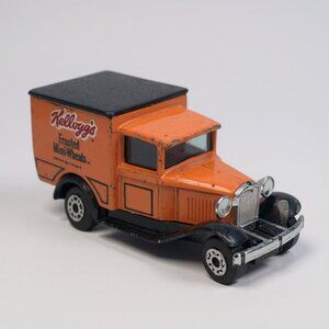 Vintage Matchbox Superfast Kelloggs Frosted Mini Wheats Model A Ford Orange 1979